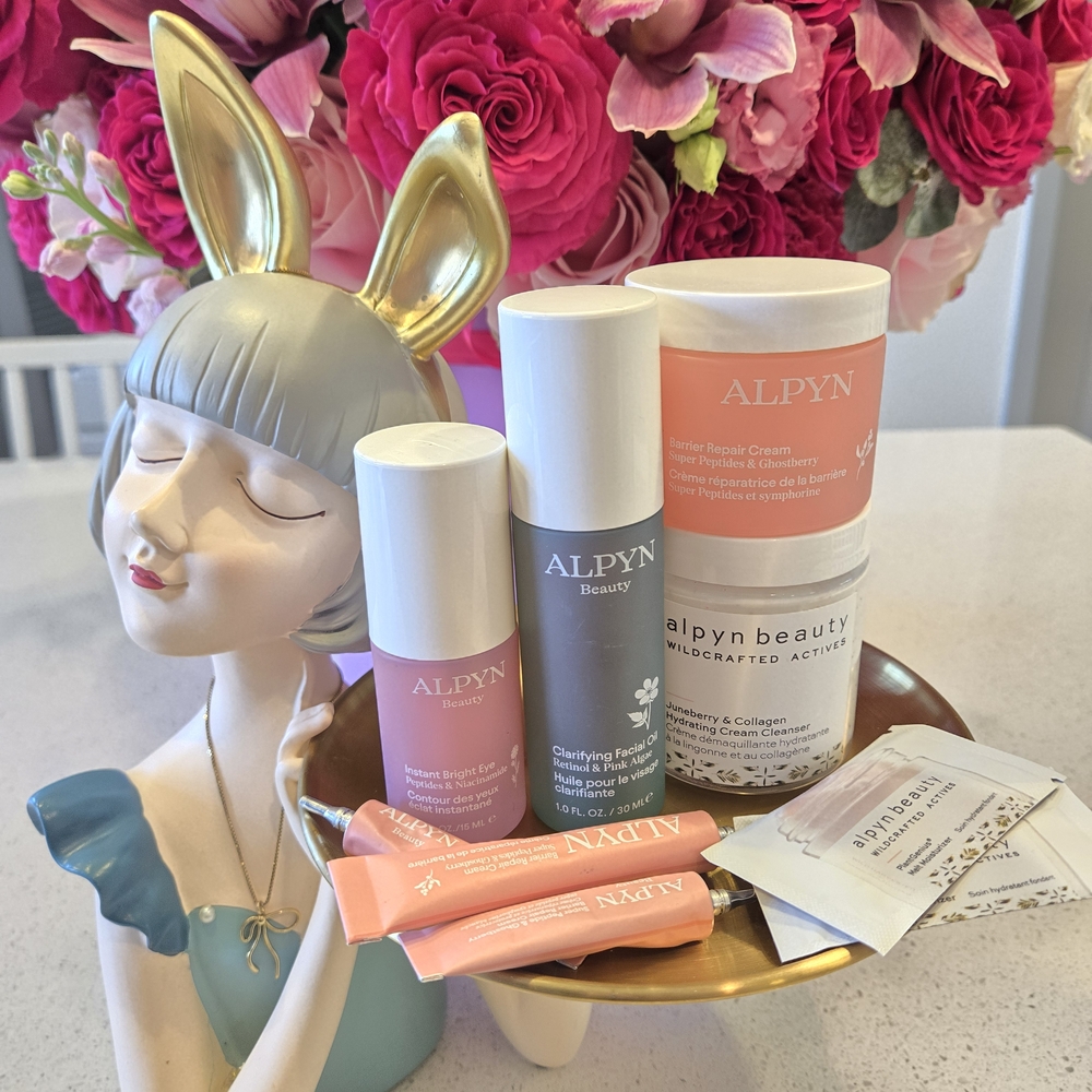 Skincare Serum & Face Oil Set - Pink, White, Gray